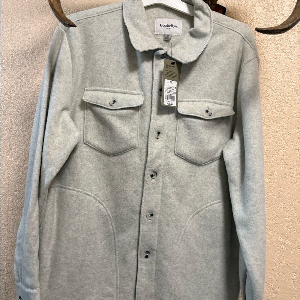 Goodfellow & Co Light Gray Shirt Jacket